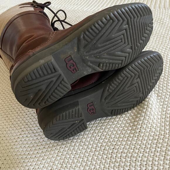 UGG Elsa Waterproof Leather Boots Size 5 - Picture 9 of 11
